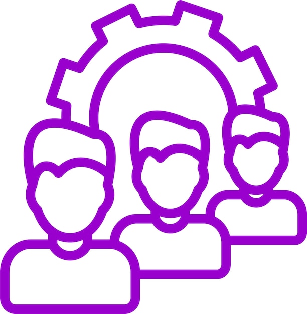 Vector Design Queue Management Icon Style