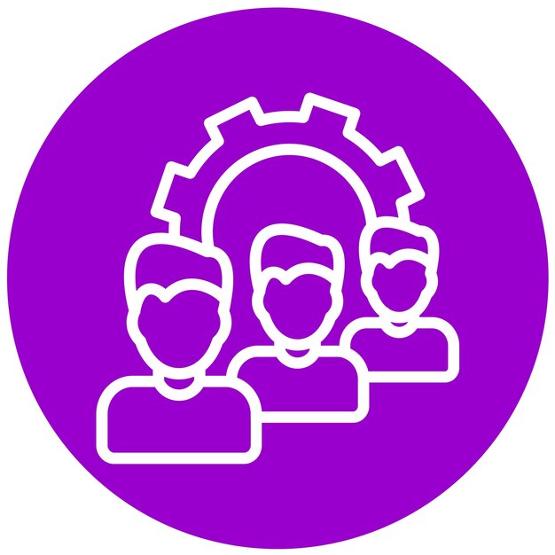 Vector Design Queue Management Icon Style