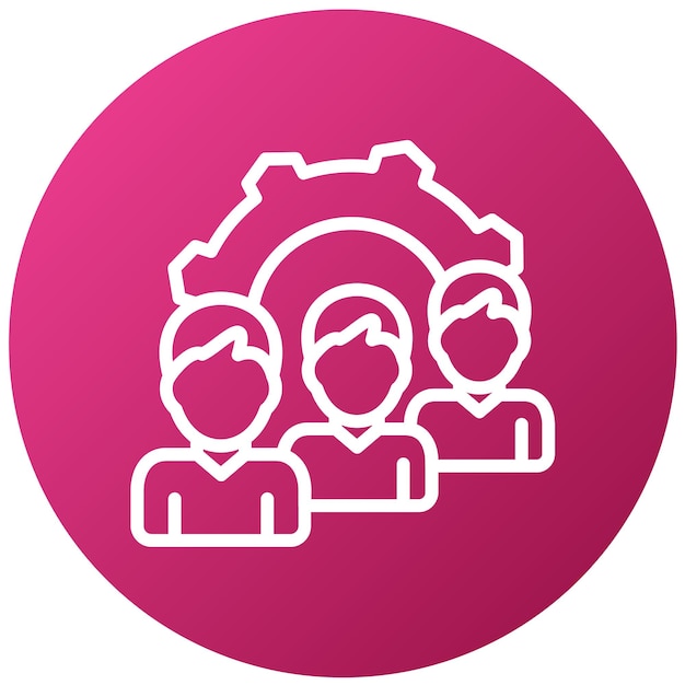 Vector Design Queue Management Icon Style