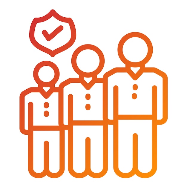 Vector Design Queue Status Icon Style