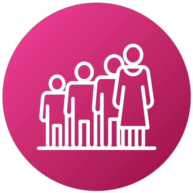 Vector Design Queueing Icon Style