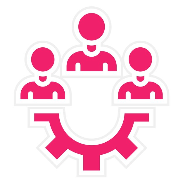 vector design queueing system icon style