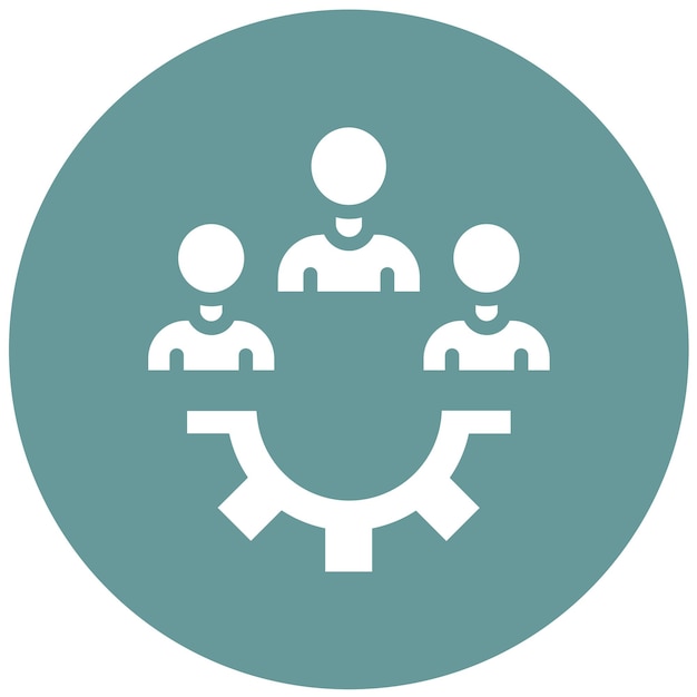 vector design queueing system icon style