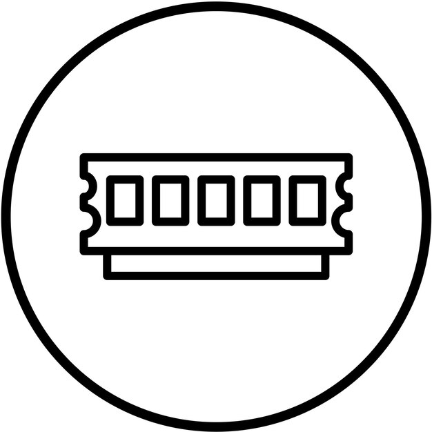 Vector Design RAM Speed Icon Style