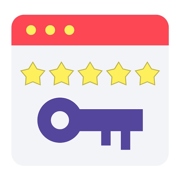 Vector Design Rank Keywords Icon Style