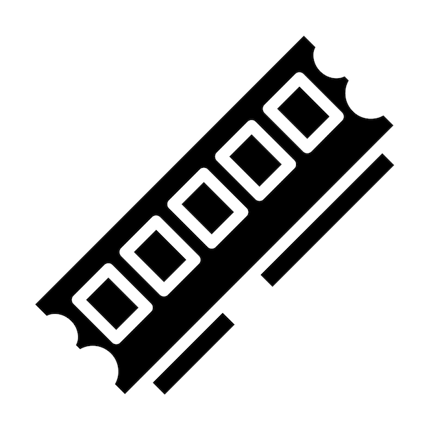 Vector Design Registered RAM Icon Style
