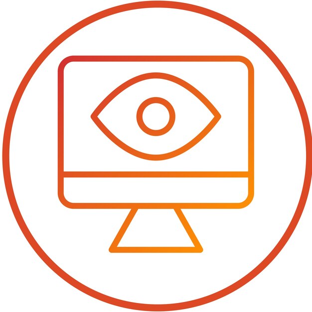 Vector Design Remote Monitoring Icon Style