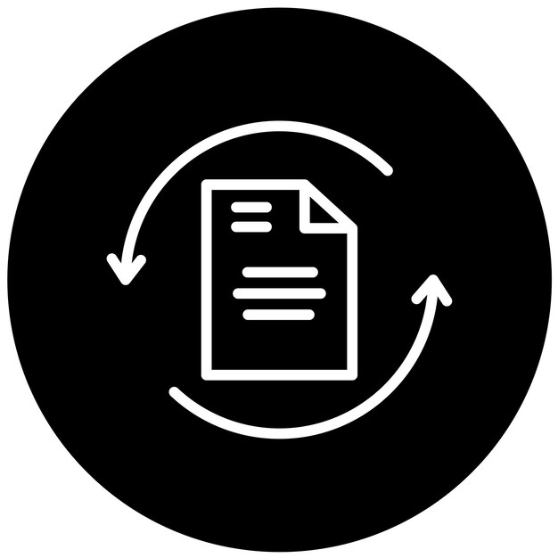 Vector Design Rescan Document Icon Style