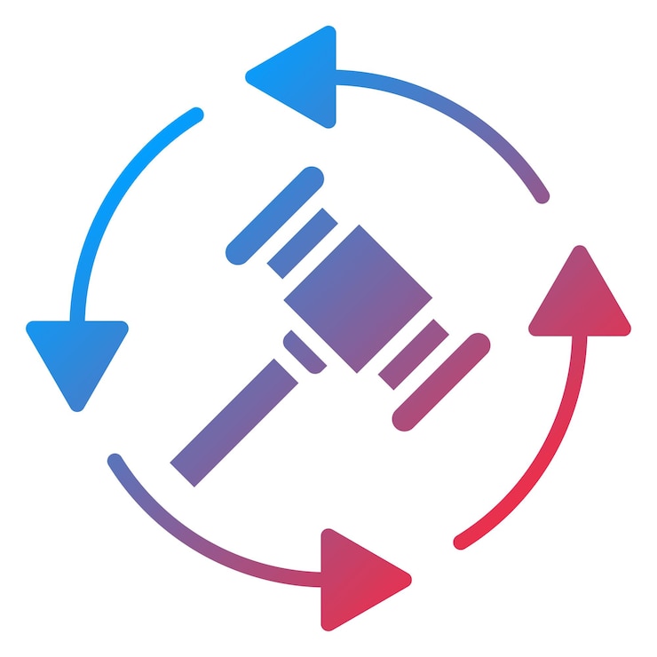 Vektor vector design reserve bid auction icon style