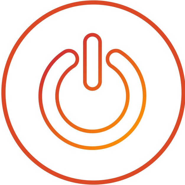 vector design reset button icon style