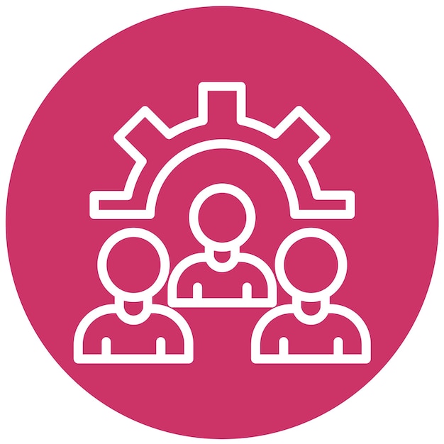Vector Design Resolution Team Icon Style