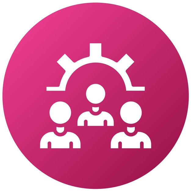 Vector Design Resolution Team Icon Style