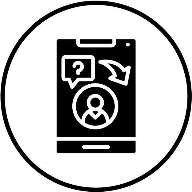 vector design return requests icon style