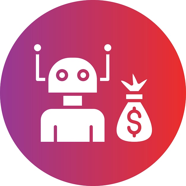 Vector Design Robot Advisor Icon Style