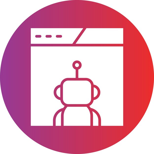 vector design robot assistant icon style
