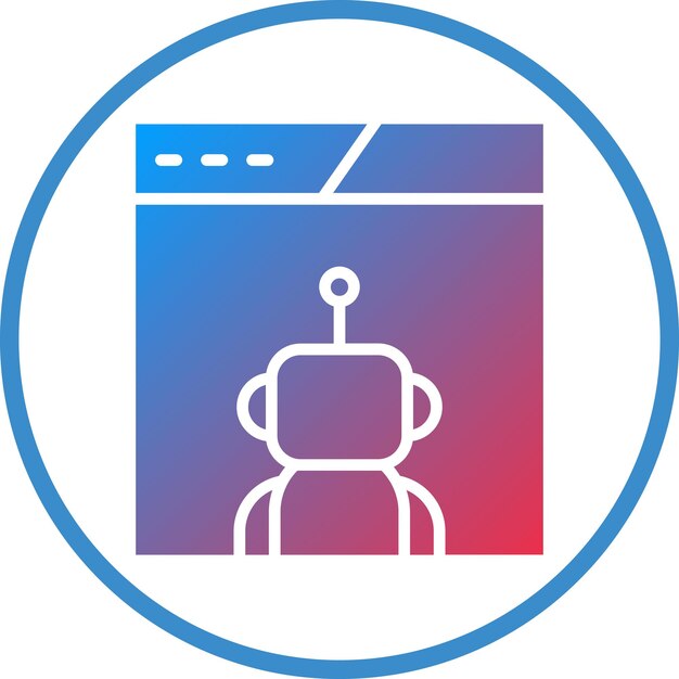 vector design robot assistant icon style