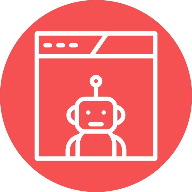 vector design robot assistant icon style
