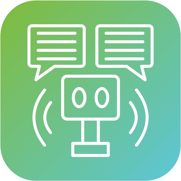 vector design robot assistant icon style