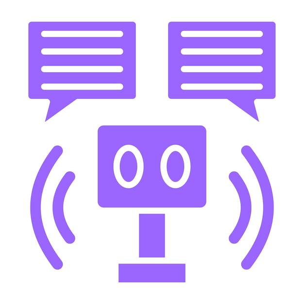 vector design robot assistant icon style