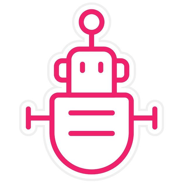 Vector Design Robot Design Icon Style