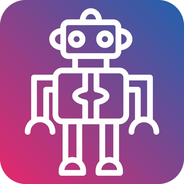 Vector Design Robot Icon Style