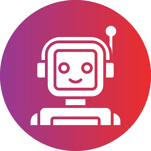 vector design robotics icon style