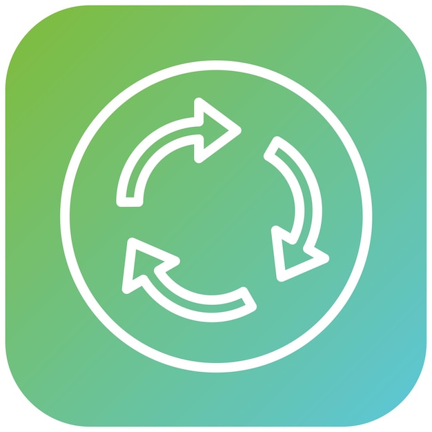 Vector Design Roundabout Icon Style