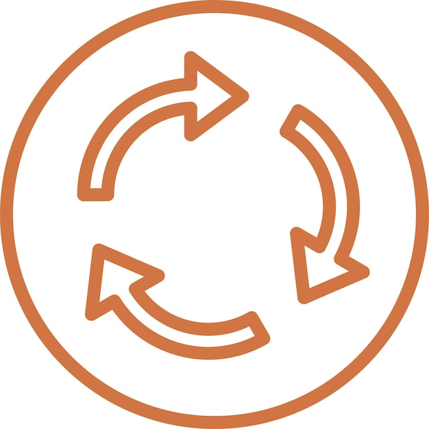 Vector Design Roundabout Icon Style
