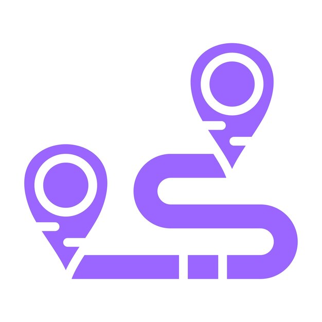 Vector Design Route Icon Style