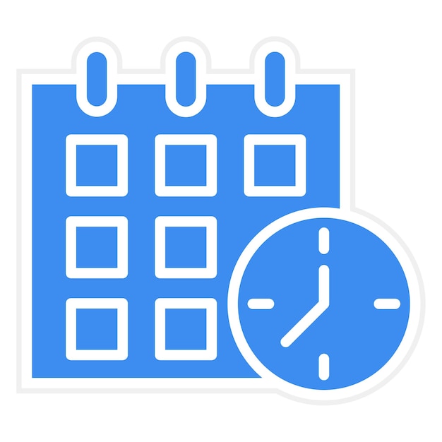 Vector Design Schedule Icon Style