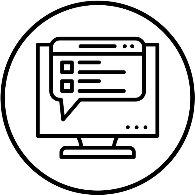 Vector Design Screen Pop Icon Style