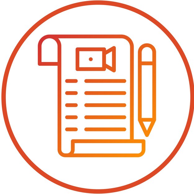 vector design script icon style