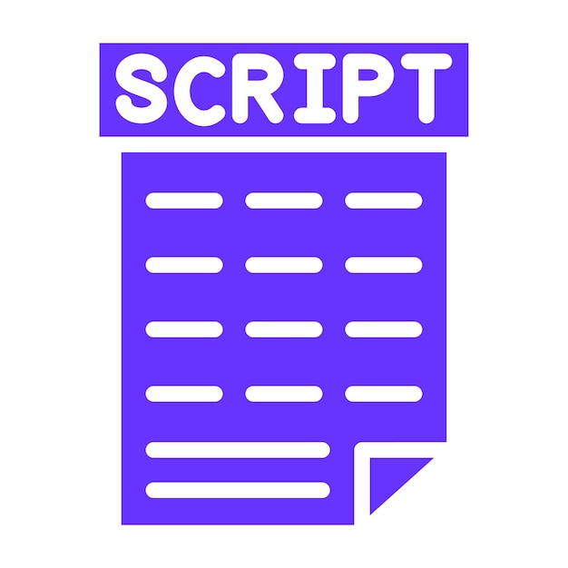 Vector Design Scripting Icon Style