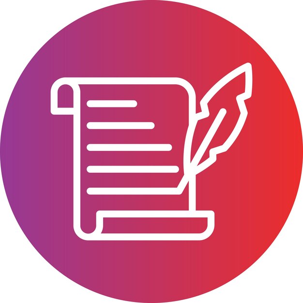 vector design scroll icon style