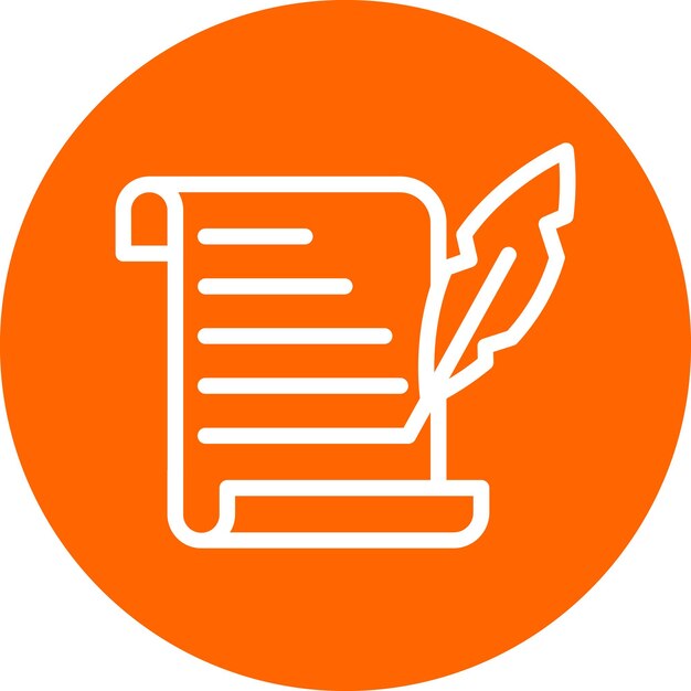 Vector Design Scroll Icon Style