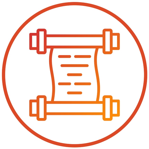 Vector Design Scroll Icon Style