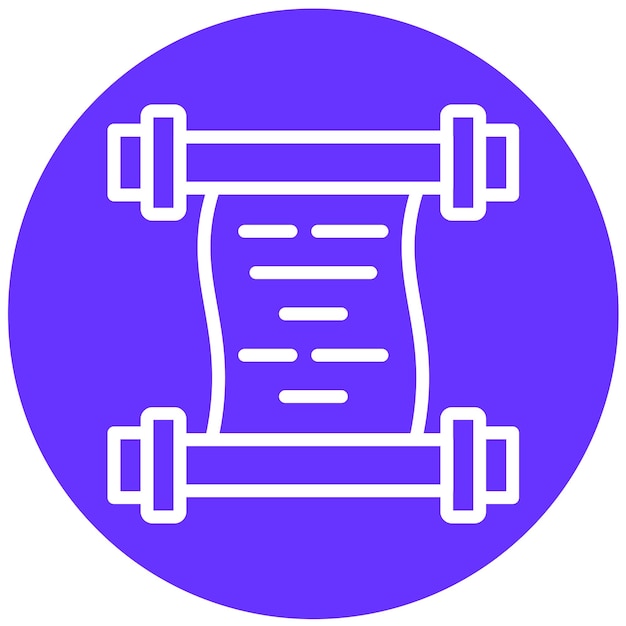 Vector Design Scroll Icon Style