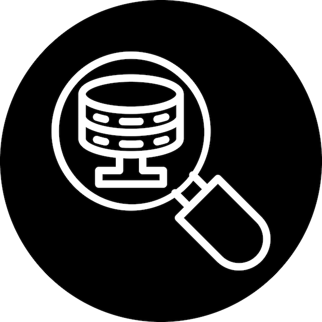 Vector Design Search Database Icon Style