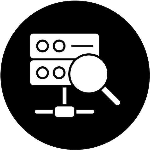 Vector Design Search Database Icon Style