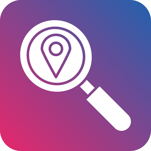 Vector Design Search Location Icon Style
