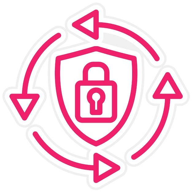 Vector Design Secure Access Icon Style