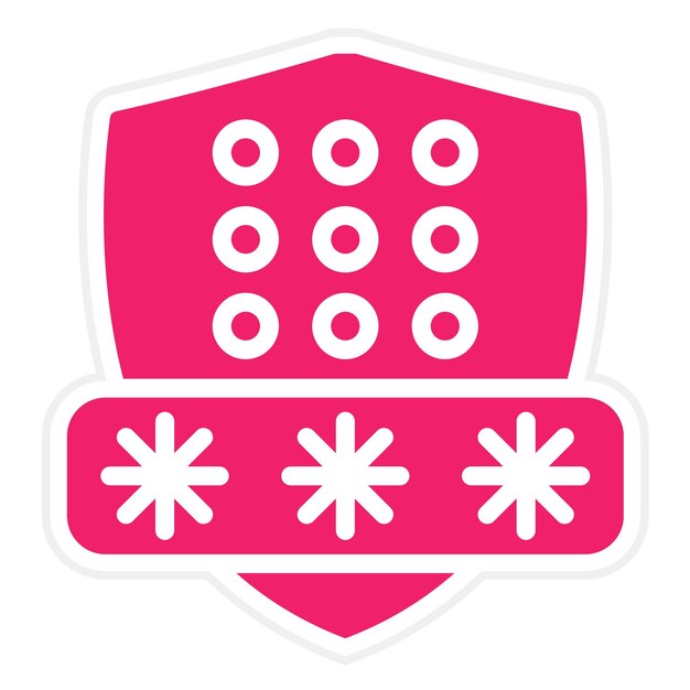 Vector Design Secure Code Icon Style