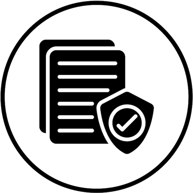 vector design secure document icon style