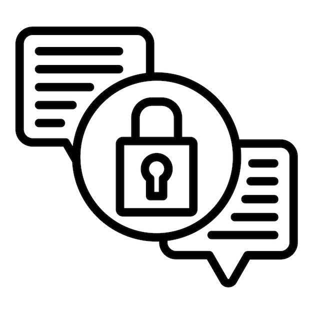 Vector Design Secure Encryption Icon Style