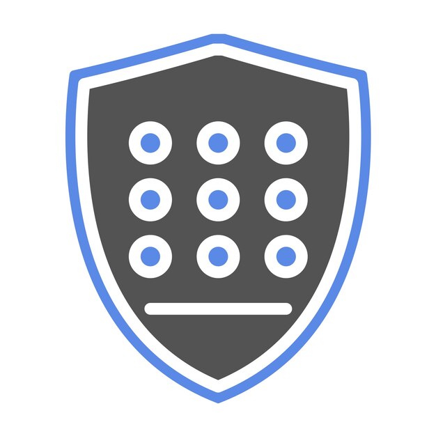Vector Design Secure Matrix Icon Style