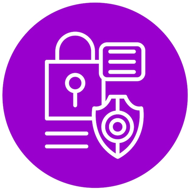 vector design security frameworks icon style