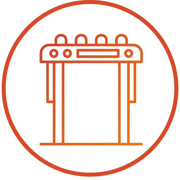 vector design security gate icon style