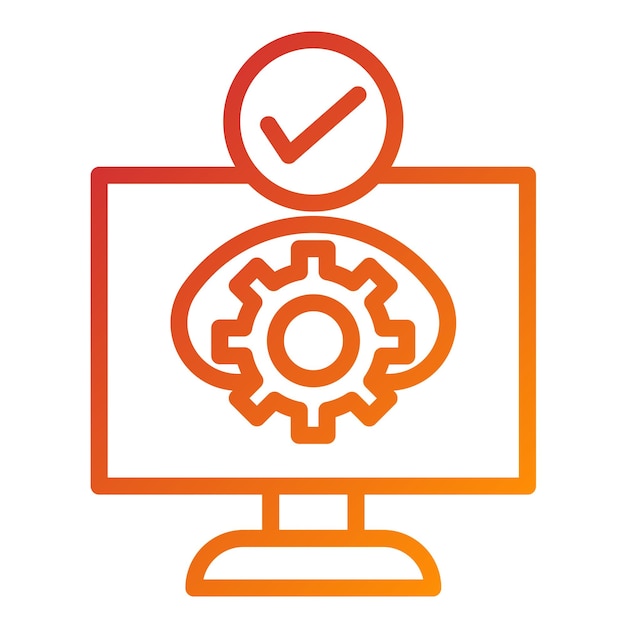 Vector Design SelfService Technology Icon Style