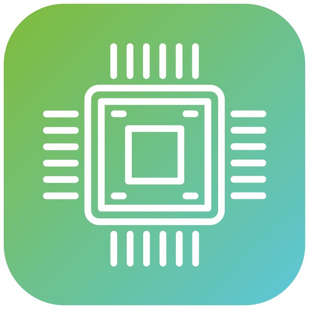 Vector Design Semiconductor Icon Style