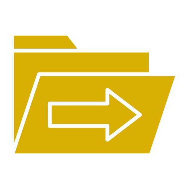 Vector Design Send Folder Icon Style